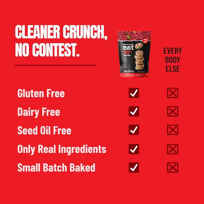 Every Body Eat Crunchy Cookie Bites, Cranberry Vanilla - Gluten Free, Dairy Free, Vegan, Seed Oil Free, Allergy Friendly (5 Ounce Pack of 3)