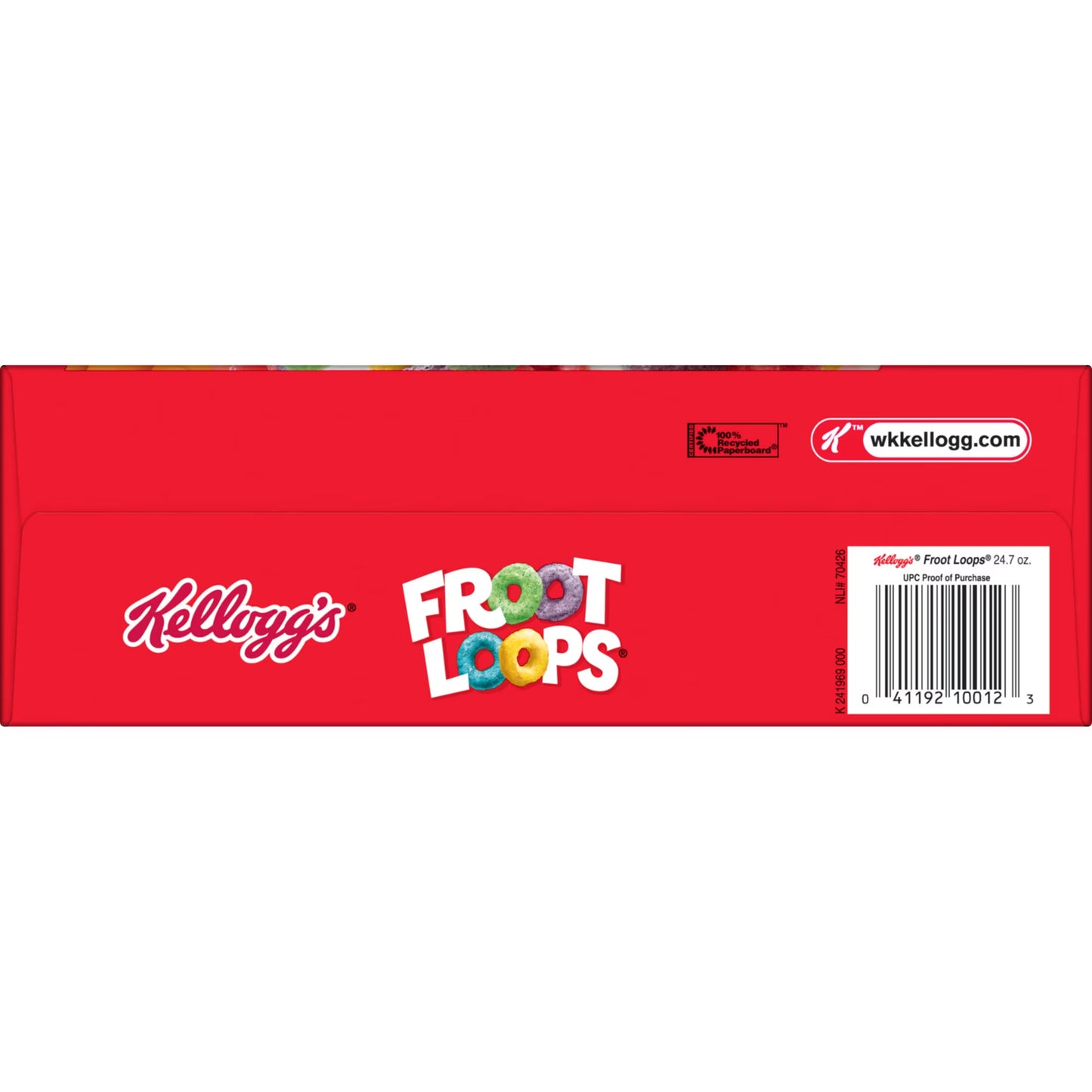 Kellogg's Froot Loops Original Breakfast Cereal, Good Source of Fiber, Mega Size, 24.7 oz