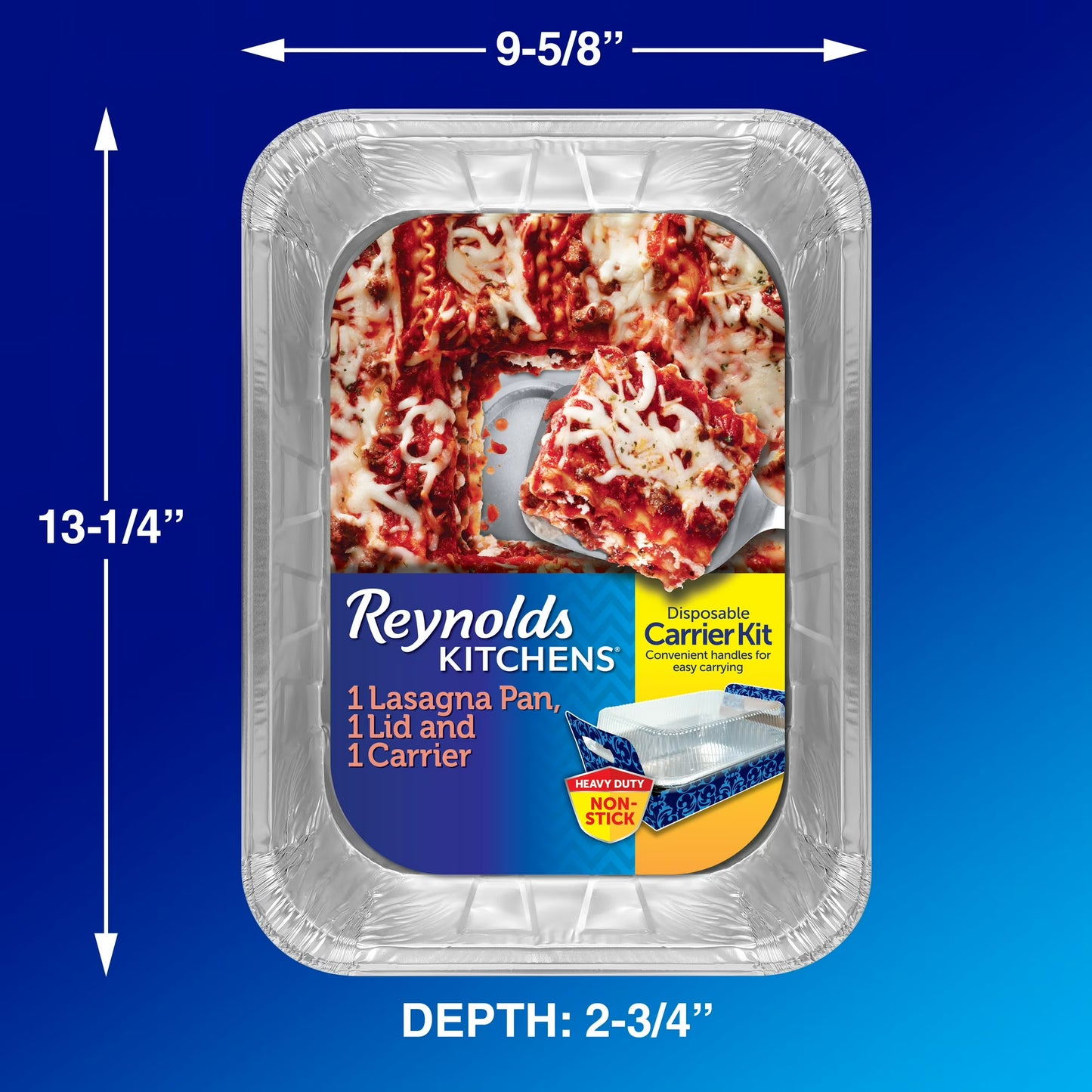 Reynolds Lasagna Carrier 14x10x3 w/Lid 1ct