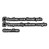 Equate Sore Throat and Cough Relief Menthol Cough Drops, Honey Lemon Flavor, 30 Count, Compare to HALLS Honey Lemon Active Ingredient