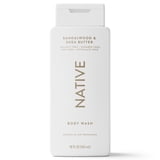 Native Body Wash, Sandalwood & Shea Butter, Sulfate Free, for Women & Men, 18 fl oz