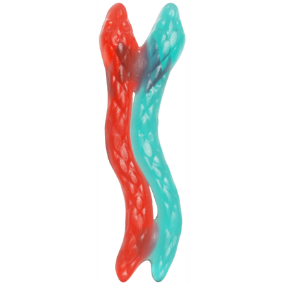 HARIBO Twin Snakes Gummies Original Sweet and Sour Assorted Fruit Flavor Gummy Candy, 4 oz, Share Size Peg Bag