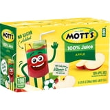 (2 pack) Mott's 100% Apple Juice, 6.75 fl oz, 8 Count Boxes