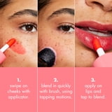 e.l.f. Sheer For It Blush Tint, Buildable Stain For Lips + Cheeks, Cherry Cola, 0.22 fl oz