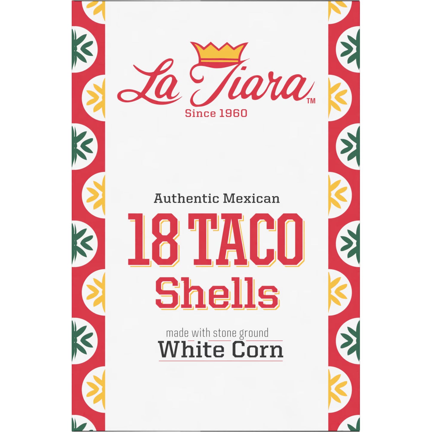 La Tiara Authentic Mexican Yellow Corn Taco Shells, Meal Prep, 18 Count, 3.8 oz