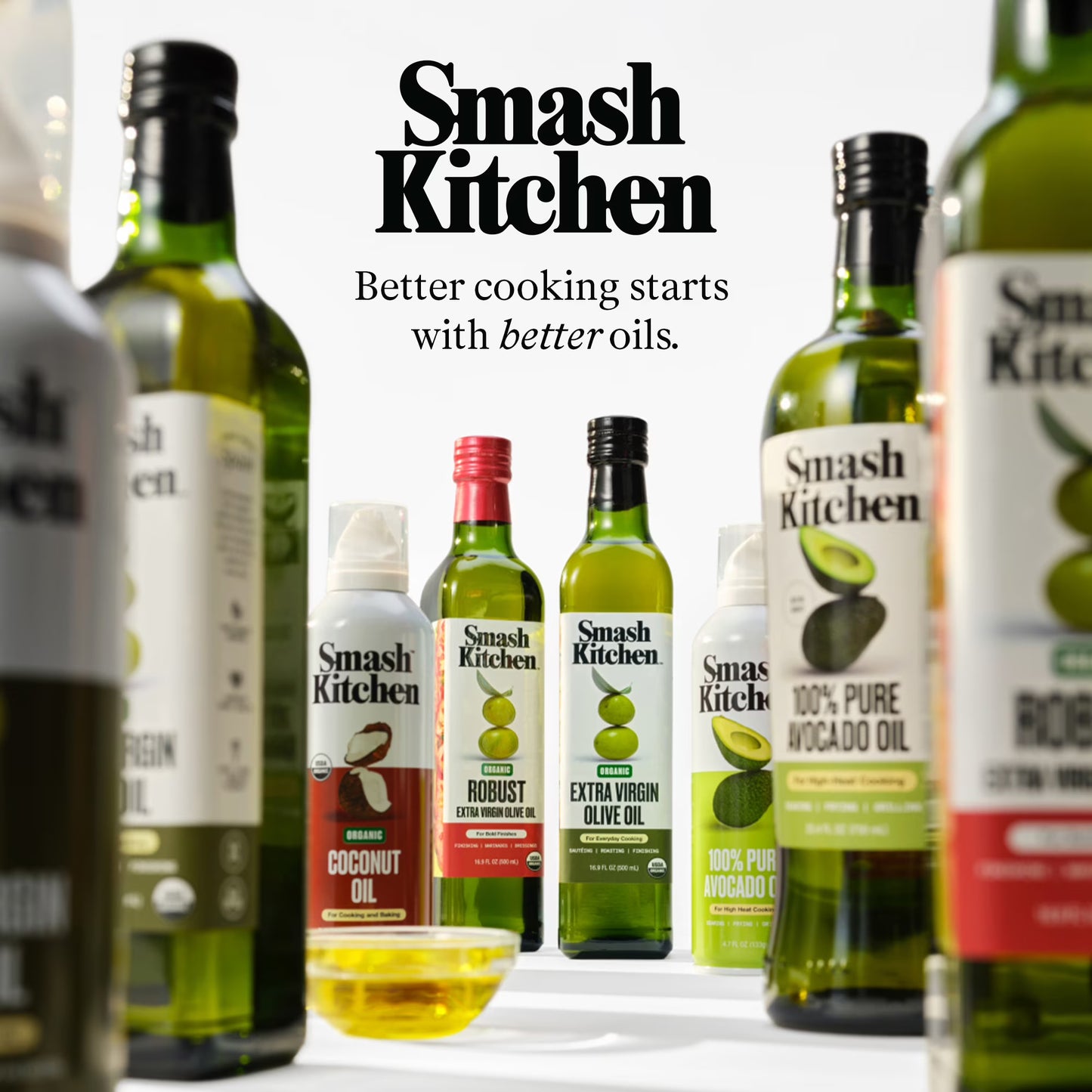 Smash Kitchen Organic Robust Extra Virgin Olive Oil, 33.8 fl oz