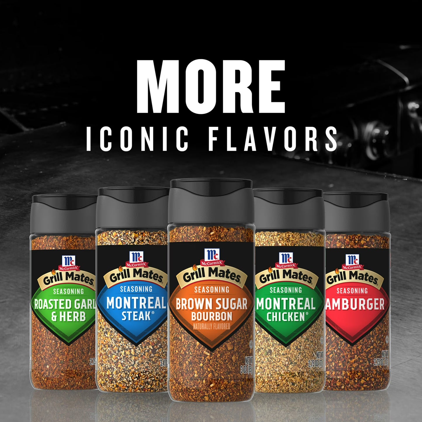 McCormick GRILL MATES Gluten Free Brown Sugar Bourbon Seasoning, 3.0 oz Bottle