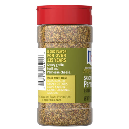 McCormick Savory Herb Parmesan Seasoning, 2.5 oz Bottle