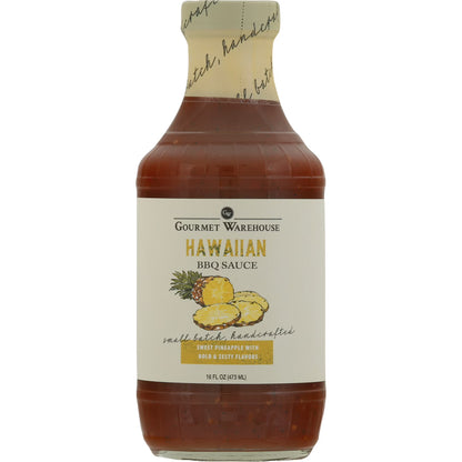 Gourmet Warehouse Hawaiian BBQ Sauce, 16 oz – Tropical Pineapple Flavor