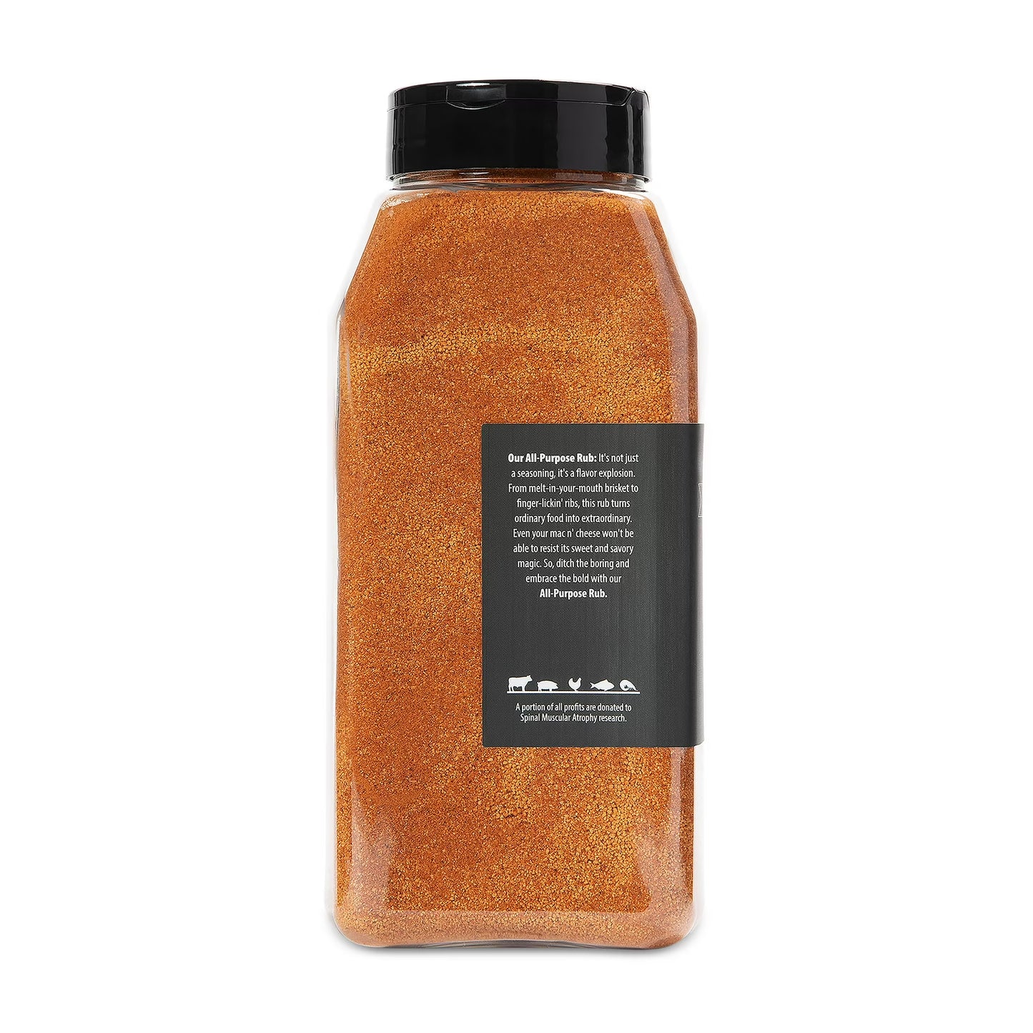 WheelyQ Barbecue All Purpose Rub & Seasoning for Ribs, Brisket, Chicken, Pork, Seafood & Veggies | Meat Rub for Smoking and Grilling (26 oz)