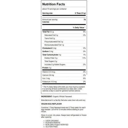 Bob’S Red Mill Whole Ground Flaxseed Meal, 32 Oz