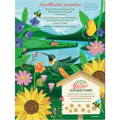 Cascadian Farm Organic Mini Cookies 'n' Crème, Gluten Free Cereal, Non-GMO, 10.7 oz