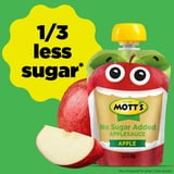 Mott's No Sugar Added Applesauce, 3.2 oz clear pouches, 20 pack
