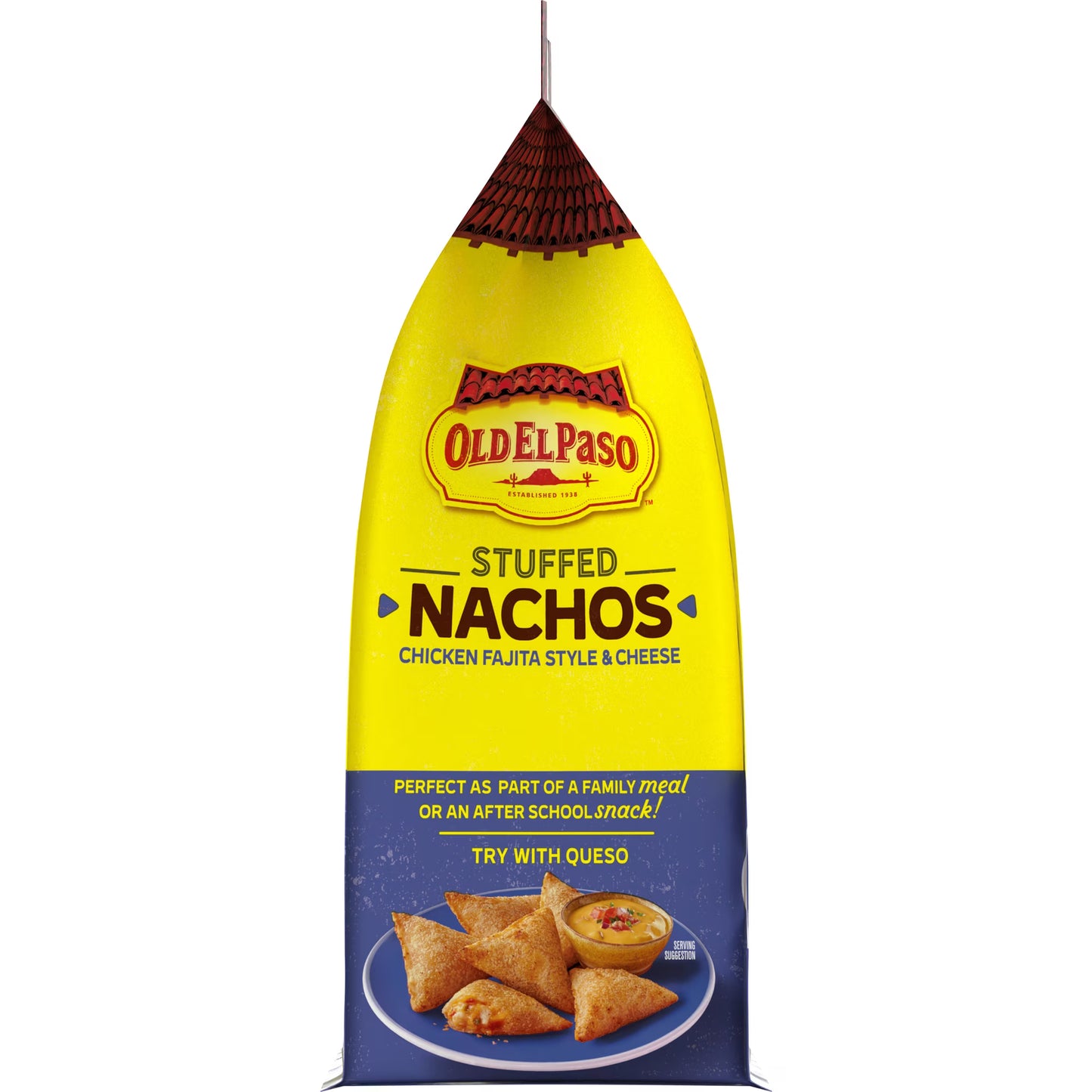 Old El Paso Stuffed Nachos, Chicken Fajita Style and Cheese, Frozen Snacks, 40 Count, 17 oz