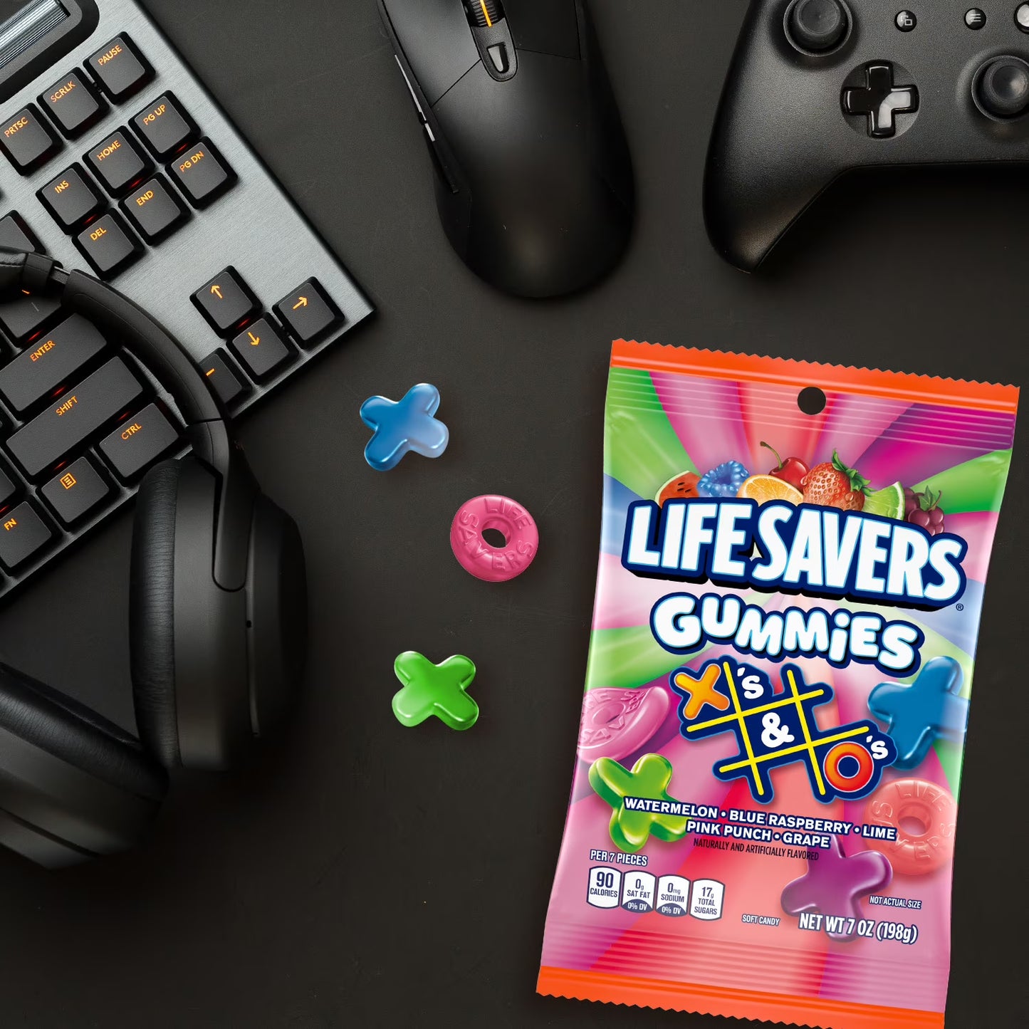Life Savers Gummies X's & O's Gummy Candy - 7 oz Bag