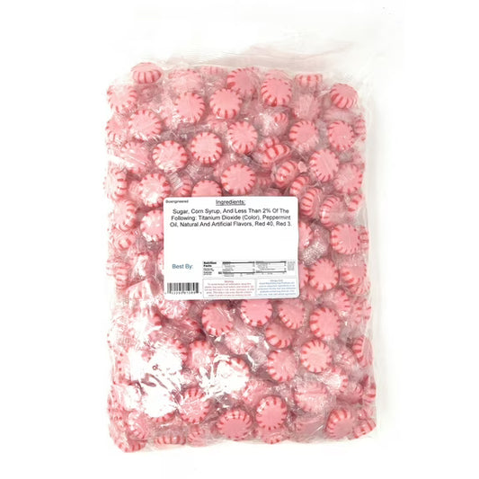 YANKEETRADERS Brand, Cinnamon Starlight Mints, Wrapped Candy, 4 lbs.