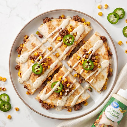 Great Value Creamy Jalapeno Sauce, 9 fl oz Bottle