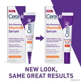 (2 pack) CeraVe Skin Renewing Vitamin C Serum, Brightening Antioxidant Serum for Dull Skin, 1 fl oz