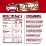 Campbell’s Chunky Beefy Mac Soup, 18.8 oz Can