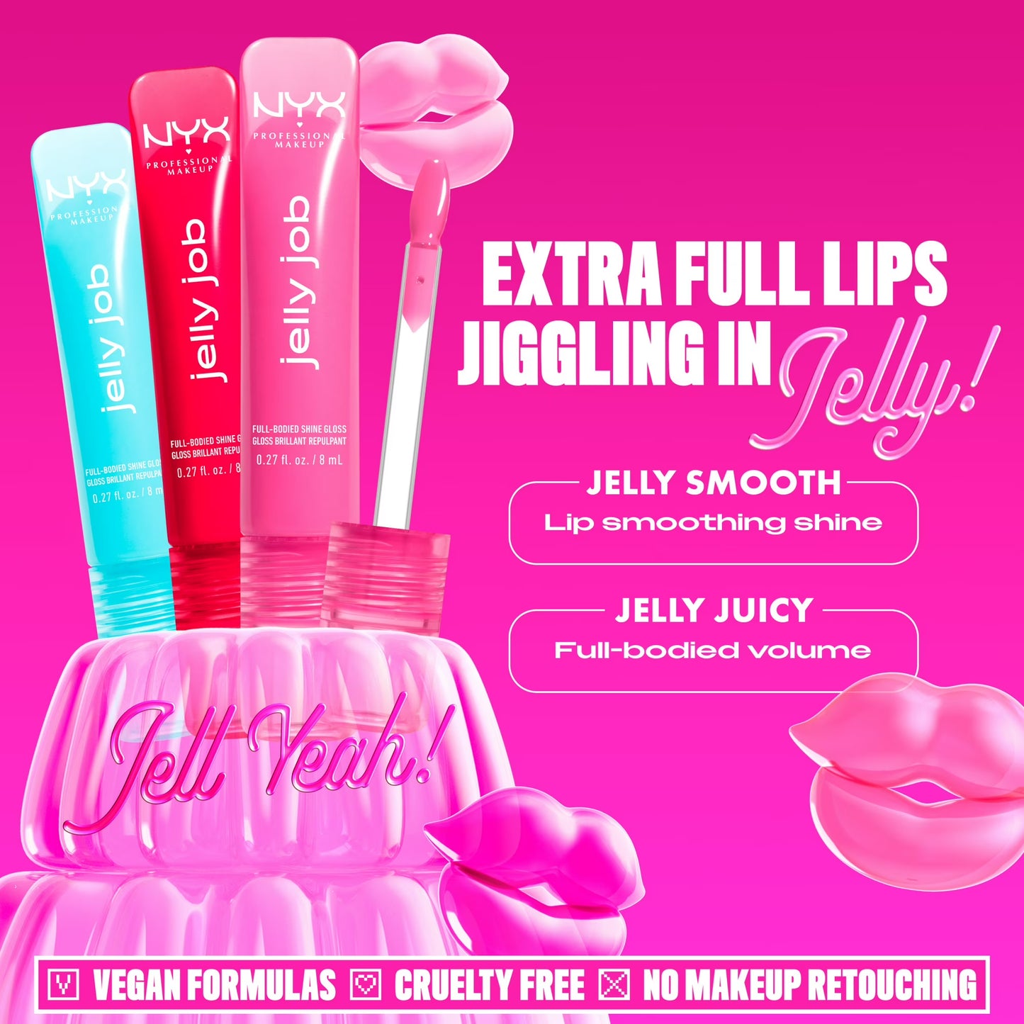 NYX Professional Makeup Jelly Job Lip Gloss, Jelly Icing 11