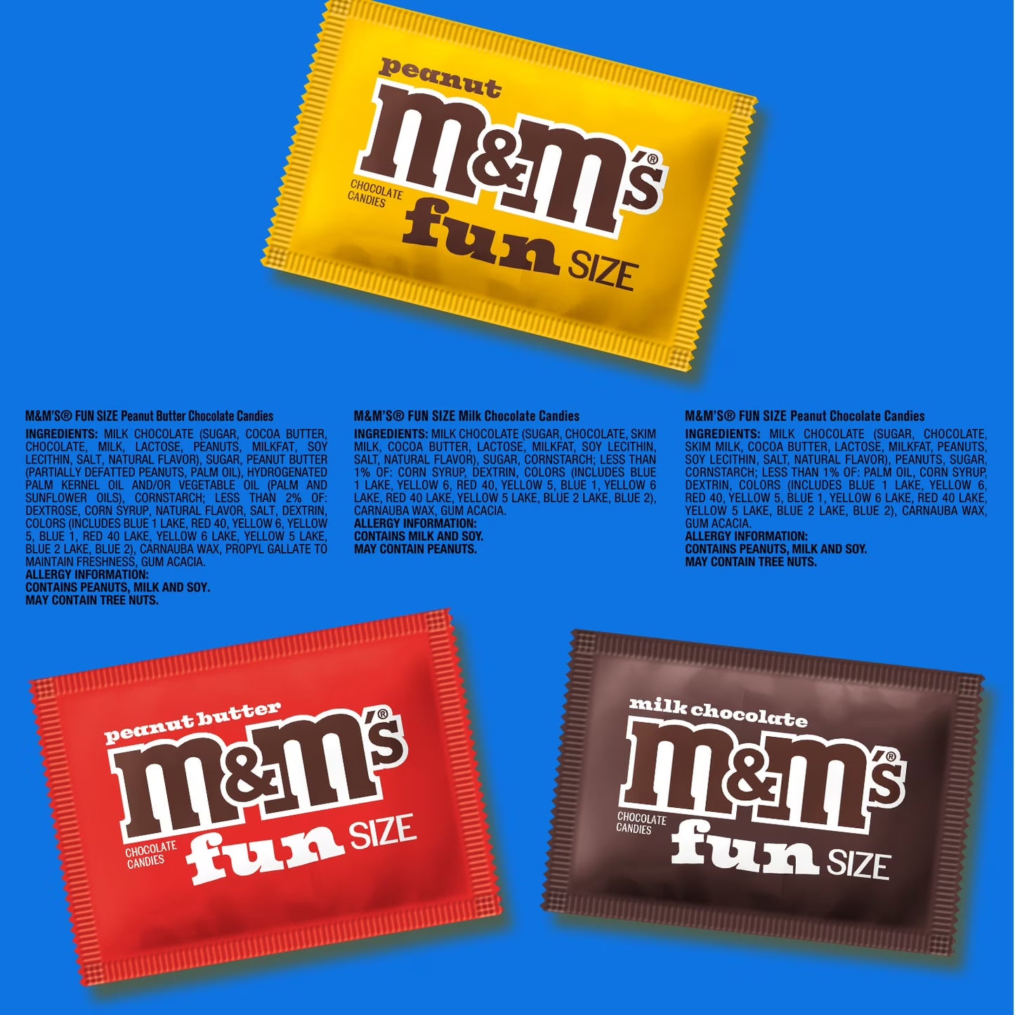 M&M's Milk Chocolate Candy Fun Size Variety pack, Sharing Size - 8.48 oz Bulk Bag