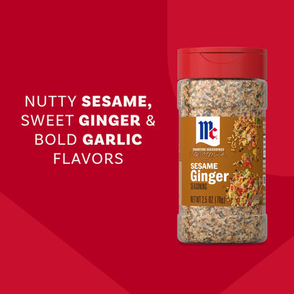 McCormick Sesame Ginger Seasoning, 2.5 oz Bottle