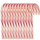 Candy Cane Peppermint Flavored | 72 Pieces Individually Wrapped | Creative Idea Booklet Included. (Red & White)