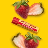 (3 pack) Burt's Bees Strawberry Moisturizing Lip Balm, 0.15 oz.