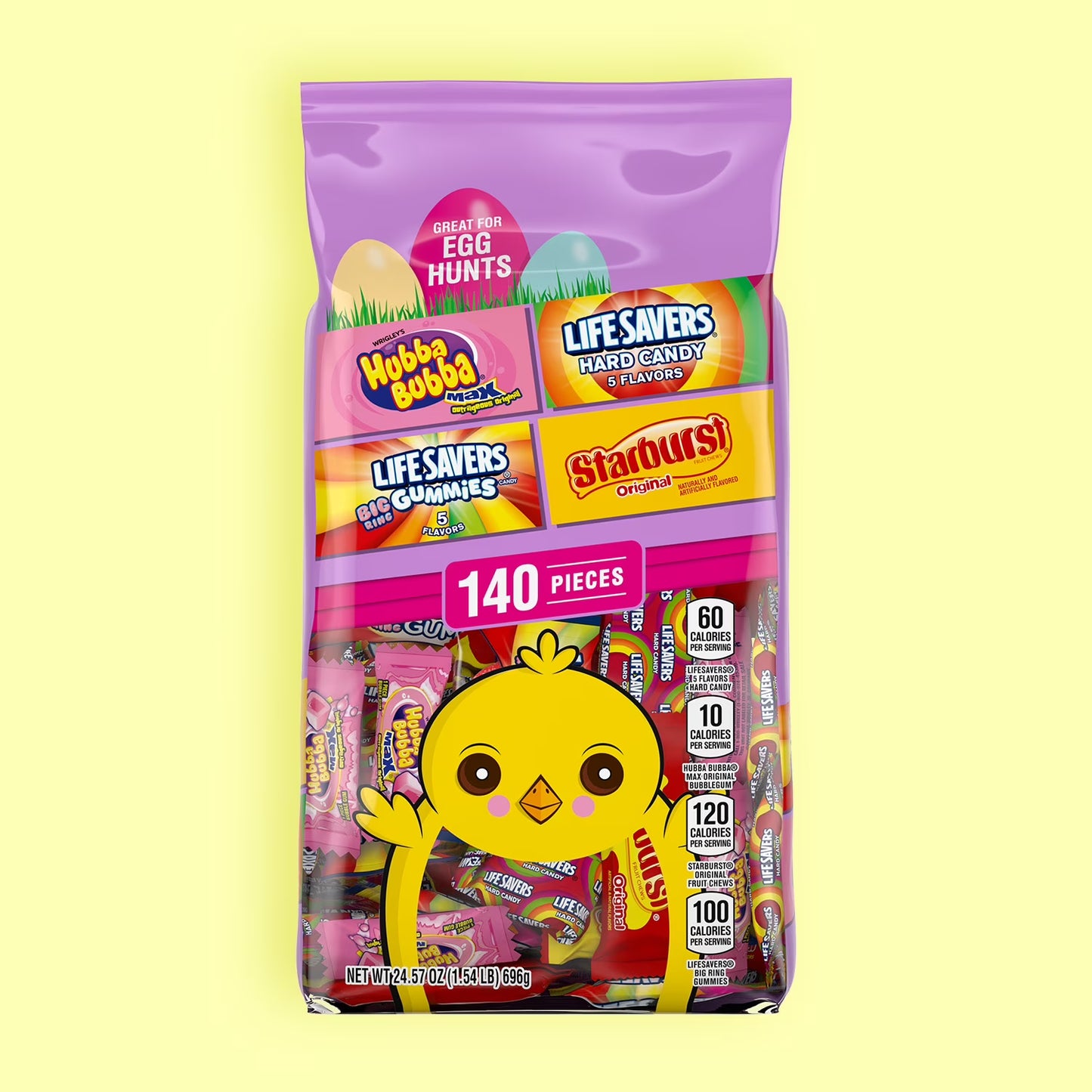 Skittles, Starburst, Life Savers & Hubba Bubba Easter Basket Skittles, Starburst, Life Savers & Hubba Bubba Easter Basket Stuffers - 140 Ct BagStuffers - 140 Ct Bag