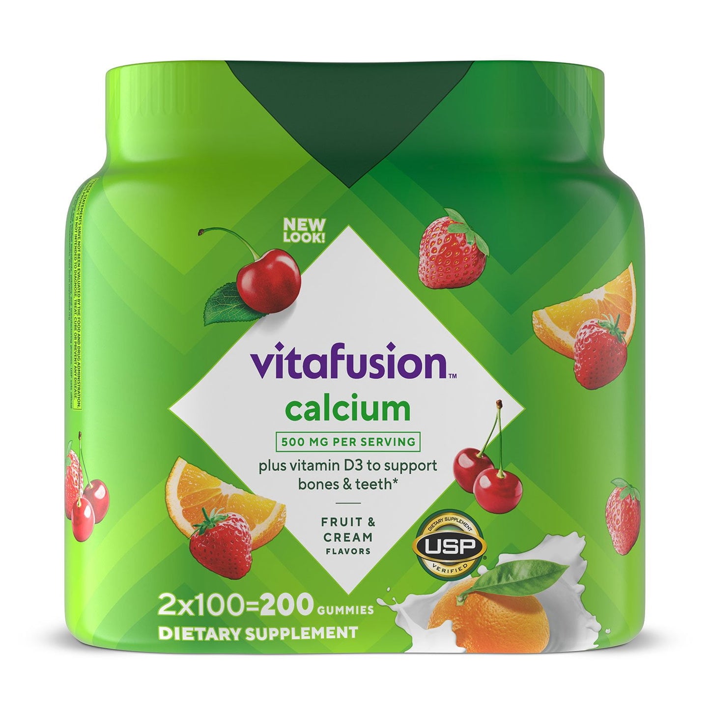 Vitafusion Calcium + D3 Vitamin Gummies, 200 ct.
