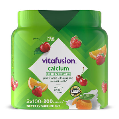 Vitafusion Calcium + D3 Vitamin Gummies, 200 ct.
