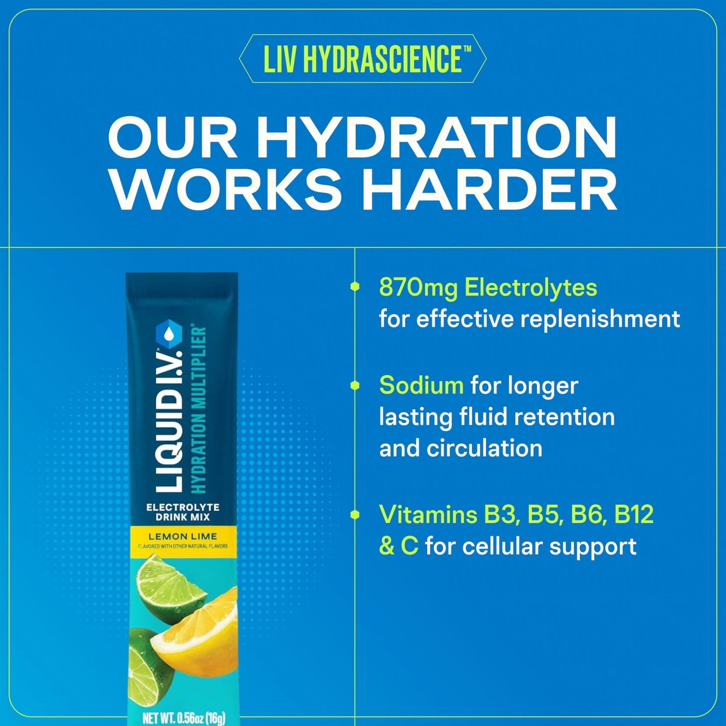 ( 8 pack ) Liquid I.V. Orange Vanilla Dream Hydration Multiplier Powdered Electrolyte Drink Mix, 6 Count Packets