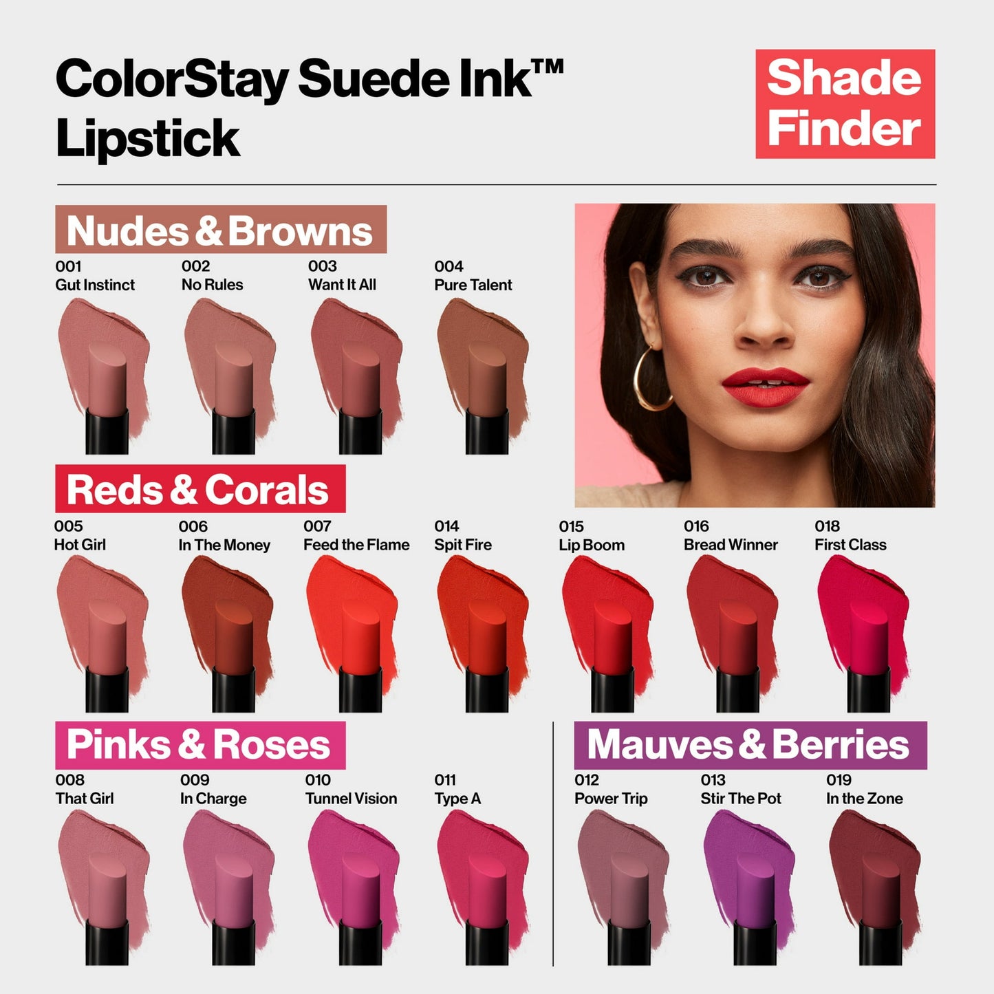 Revlon ColorStay Suede Ink Lightweight Matte Lipstick with Vitamin E, 010 Tunnel Vision, 0.09 oz