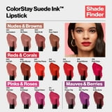 Revlon ColorStay Suede Ink Lightweight Matte Lipstick with Vitamin E, 012 Power Trip, 0.09 oz