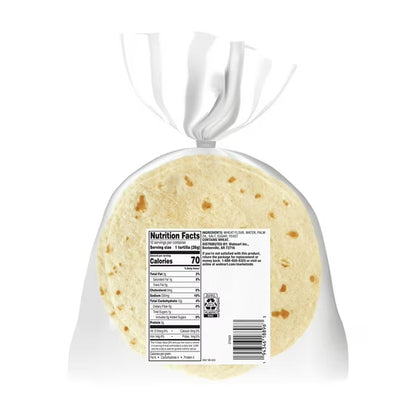 Marketside Authentic 6 Ingredient Flour Tortillas, Street Taco, 10 Count