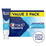 Crest 3DWhite Advanced, Arctic Fresh, 3.3 oz, Pack of 3