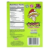 Flix Candy Warheads Sour Christmas Candy Canes, Peanut & Gluten-Free, 12 Variety Pack