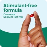 Dulcolax Stool Softener Laxative Liquid Gel Capsules, Gentle Constipation Relief for Hard, Dry Stools, Docusate Sodium 100 mg, 50 Count
