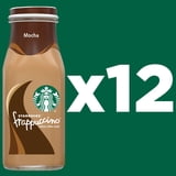 Starbucks Frappuccino Mocha Iced Coffee Drink, 9.5 fl oz 12 Pack Bottles