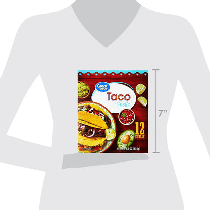 Great Value Taco Shells, 4.6 oz, 12 Count