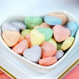 Brach's Valentines Day Candy Sweet Bright Conversation Hearts, Hard Candy, 1.1 oz Box, 4 Count