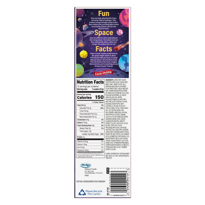 Little Debbie Star Crunch Cosmic Snacks, 13 oz (12 count)