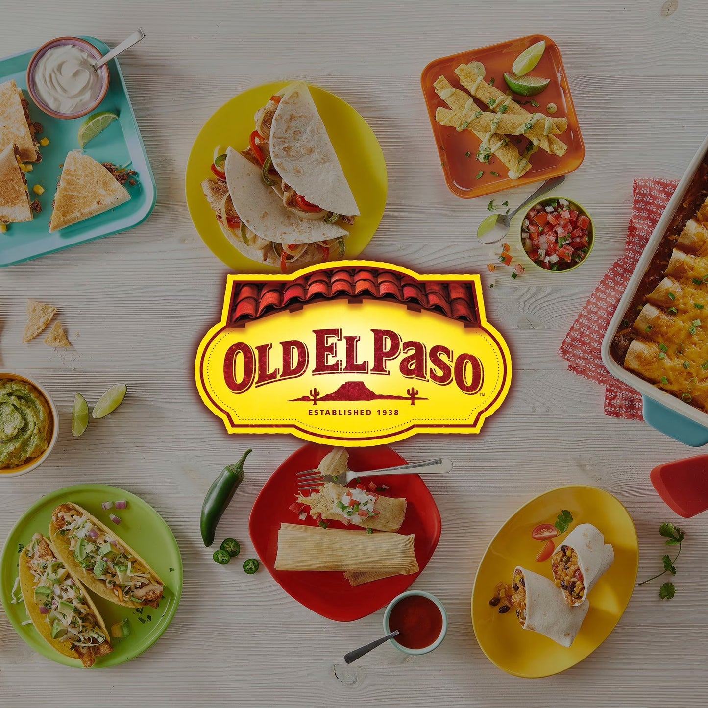 (4 pack) Old El Paso Restaurant Style Grande Flour Tortillas, Meal Prep, 6 Count, 21.5 oz