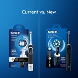 Oral-B Toothbrush, Pro 500 + Electric Toothbrush with (2) Brush Heads, Rechargeable, Black