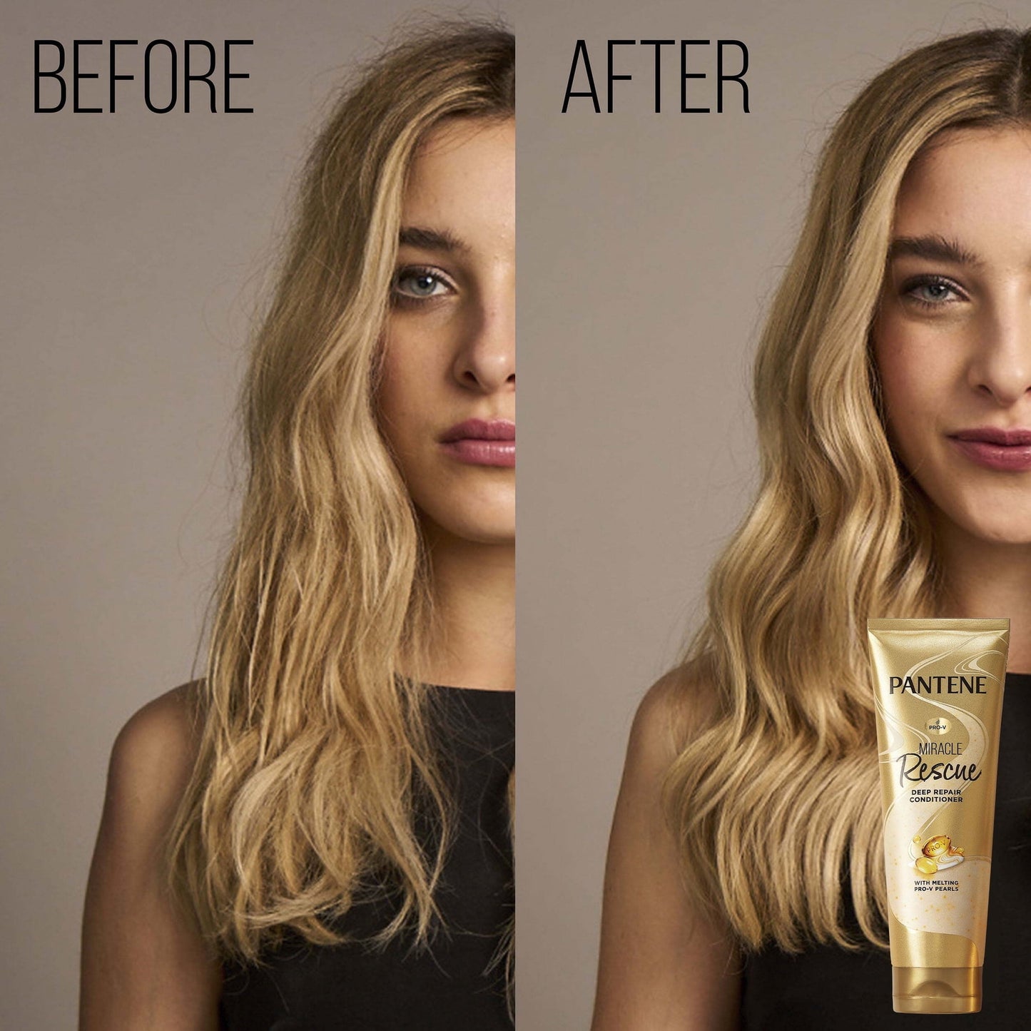 Pantene Sulfate-Free Pro-V Miracles Bond Repair Keratin + Vitamin E Shampoo, 13.5oz and Miracle Rescue Deep Repair Conditioner, 8oz