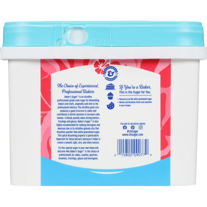 C&H Pure Cane Ultrafine Granulated Baker's Sugar 3.5 lb Tub Pack of 4