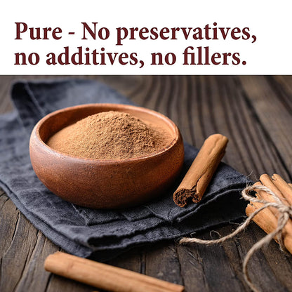 The Spice Way True Cinnamon Ceylon Powder, Gluten Free, Ground Ceylon Cinnamon - 6 Oz