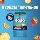 GOGO Electrolytes No Sugar Added Strawberry Pineapple & Orange Fruit Blend Pouches, 3.9oz (10 Pack)