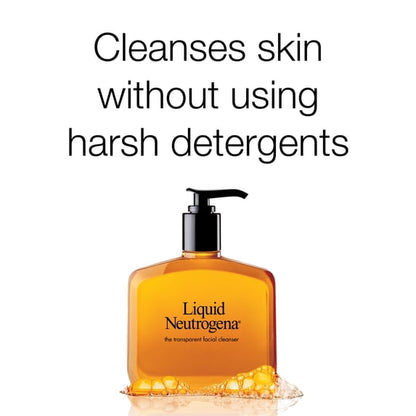 (2 pack) Liquid Neutrogena Fragrance-Free Mild Gentle Face Cleanser, 8 fl. oz