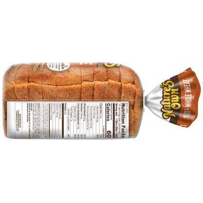 Nature's Own 100% Whole Wheat, Non-GMO Small Loaf Bread, Sandwich Bread, 12 oz Loaf